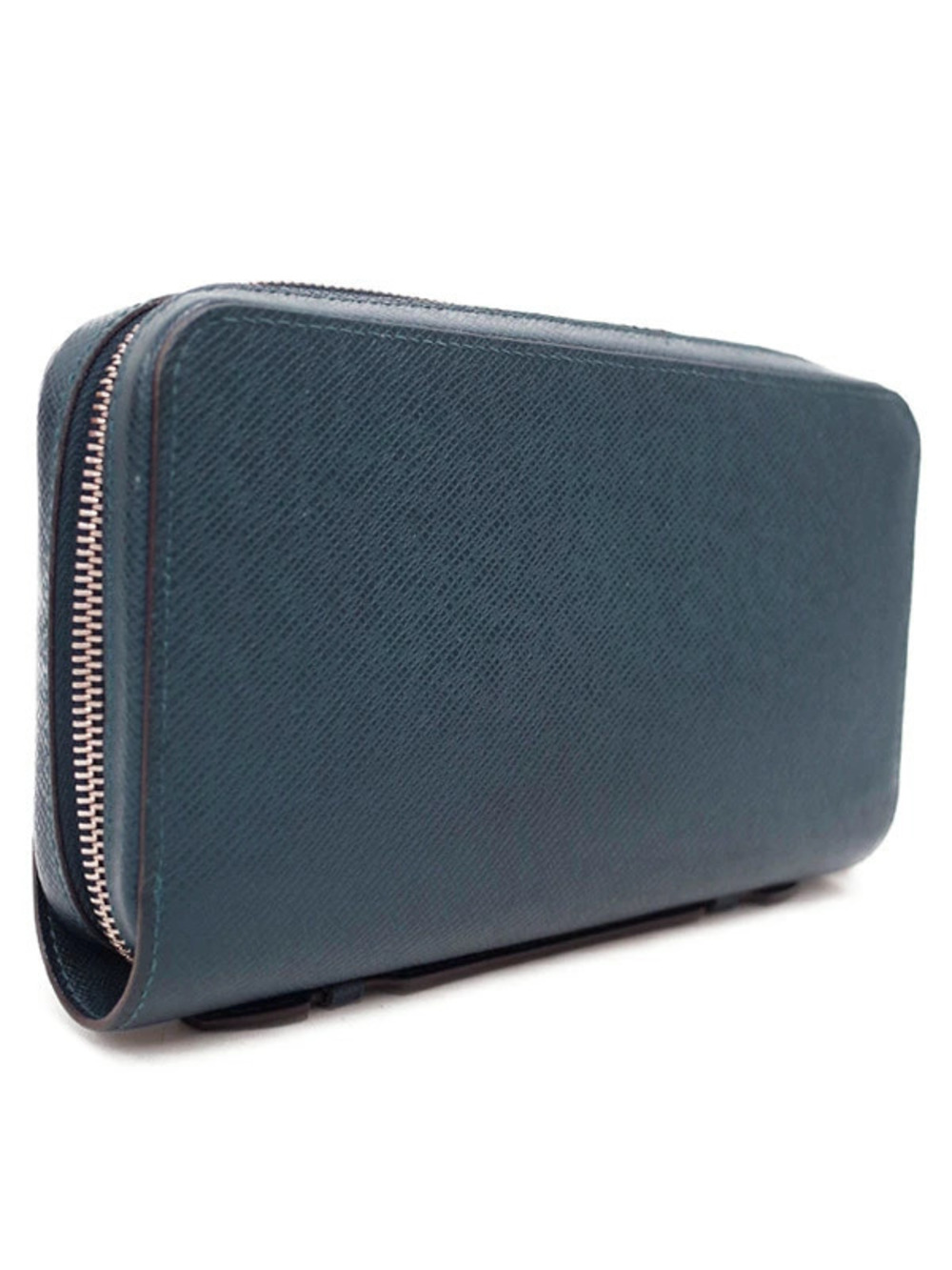 Louis Vuitton Wallet Round Stripe Taiga Zipper Zippy Long Black